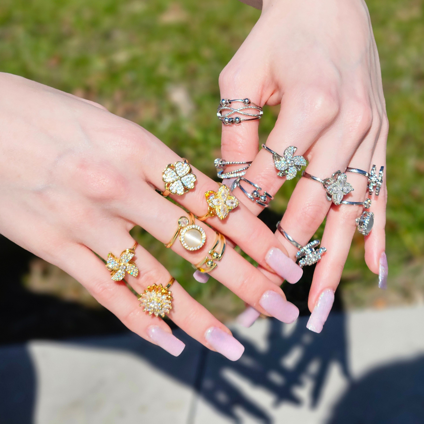 Sunflower Spinner Ring