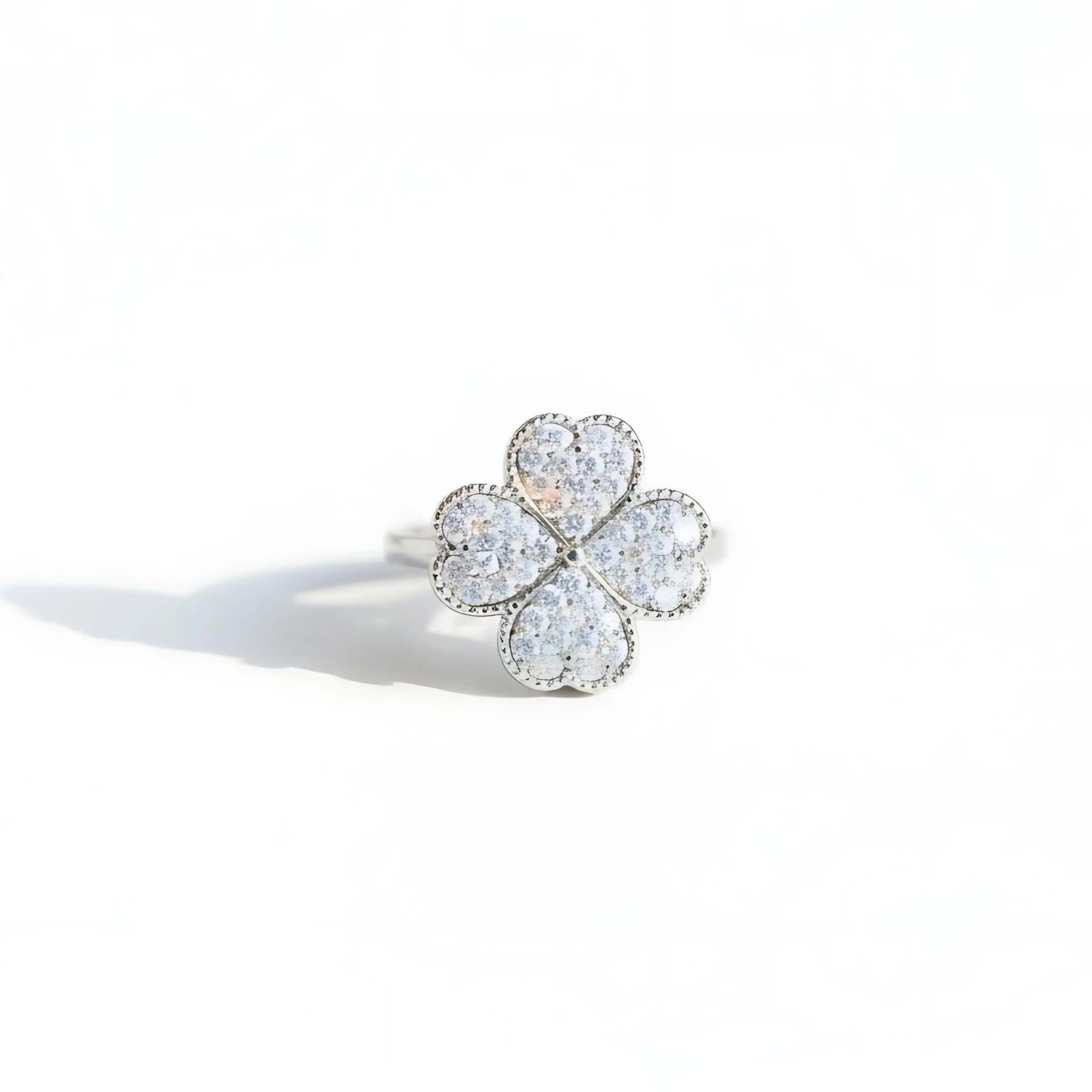 Four-Leaf Clover Spinner Ring