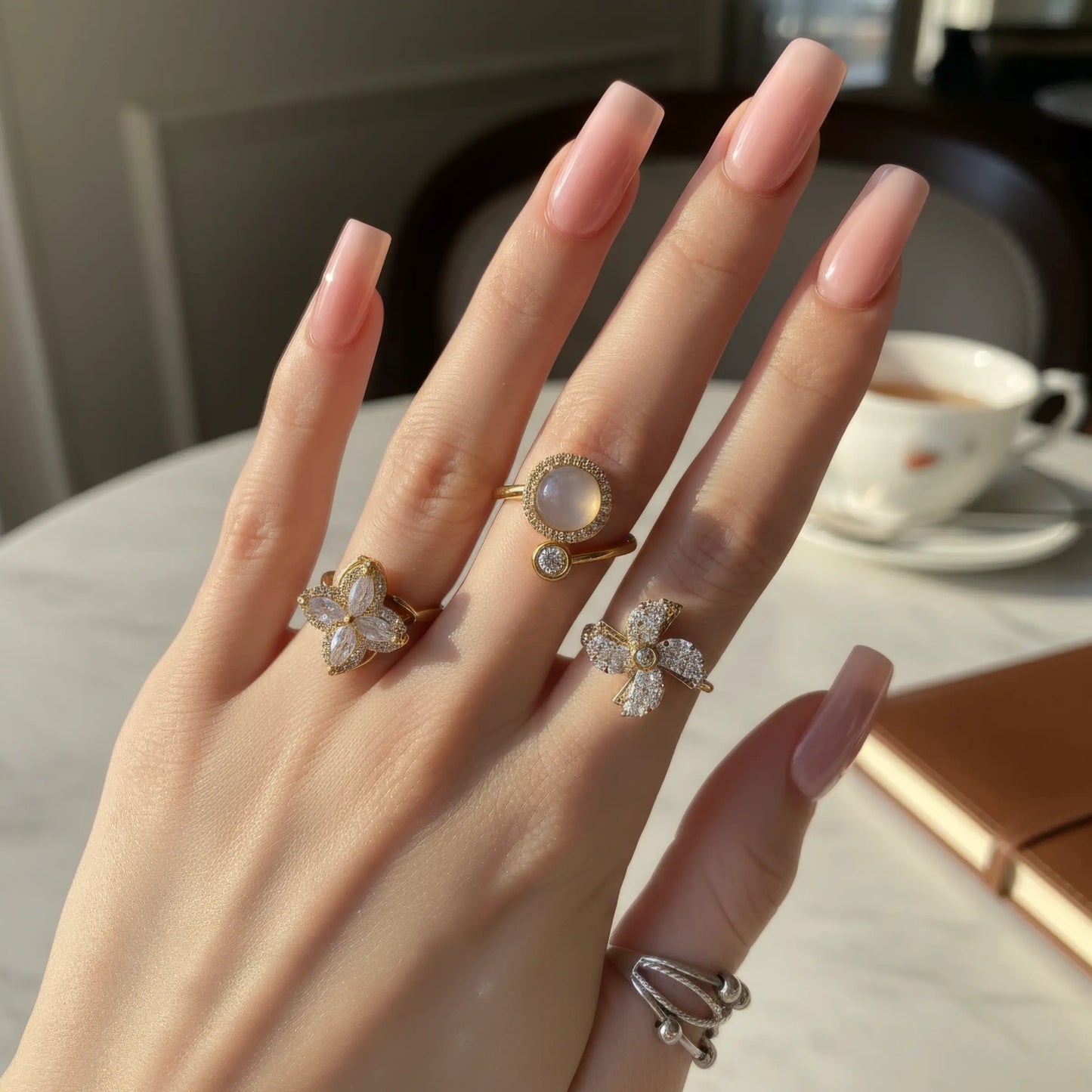 Moon Spinner Ring