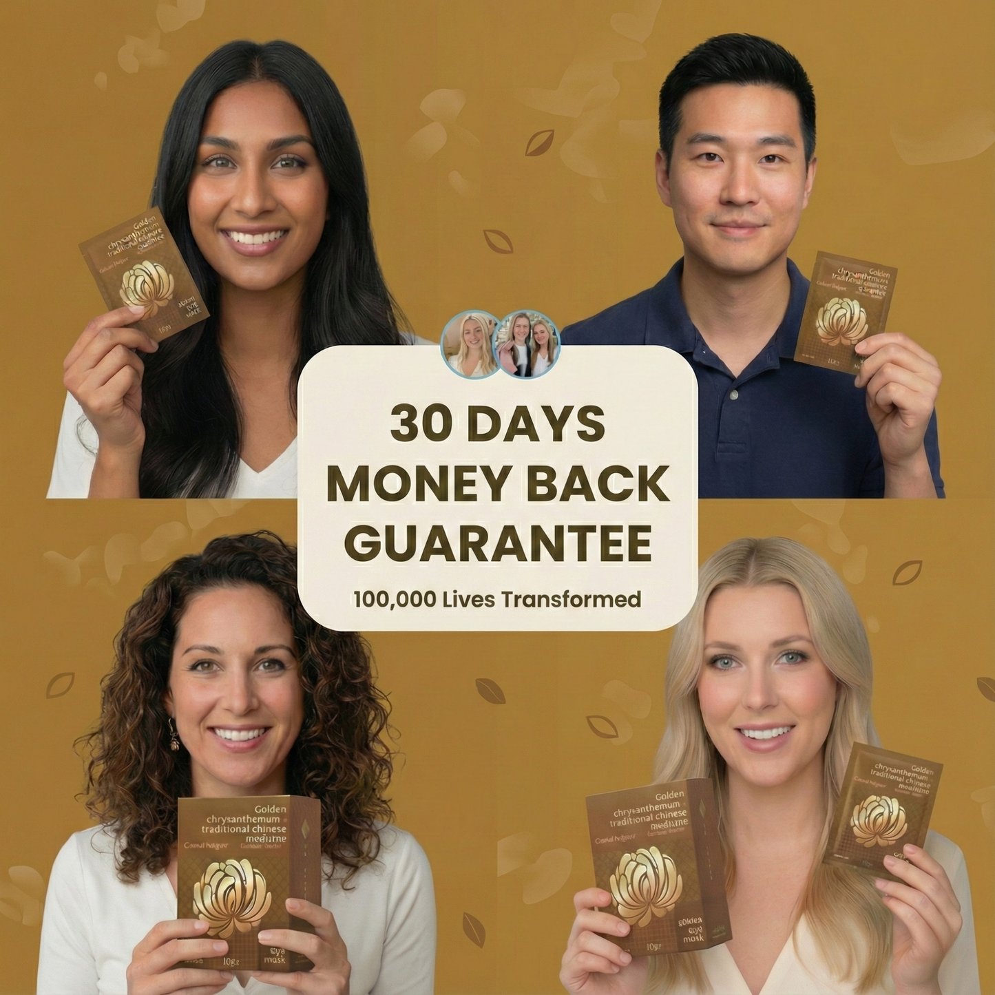 Golden Chrysanthemum Steam Eye Mask™