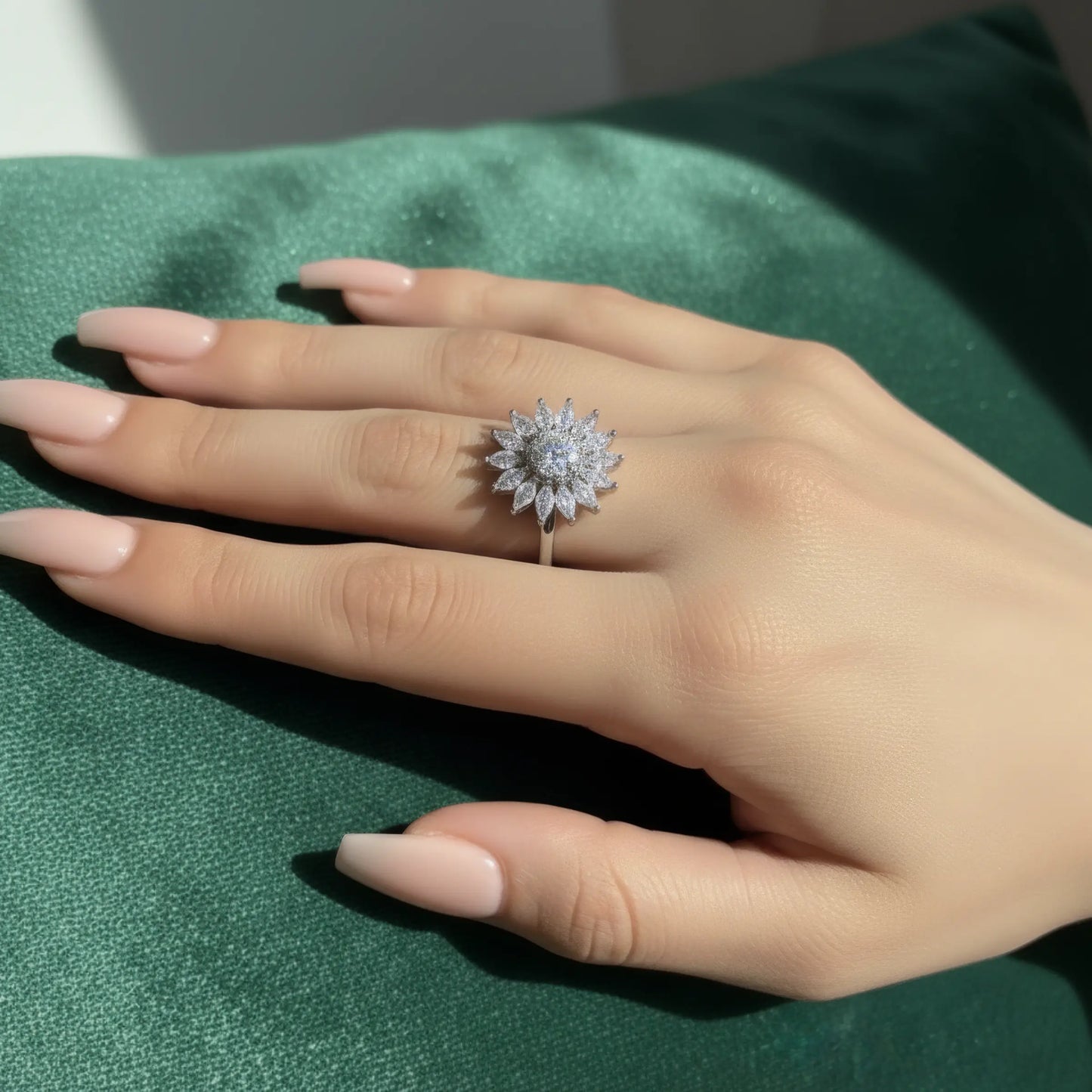 Sunflower Spinner Ring