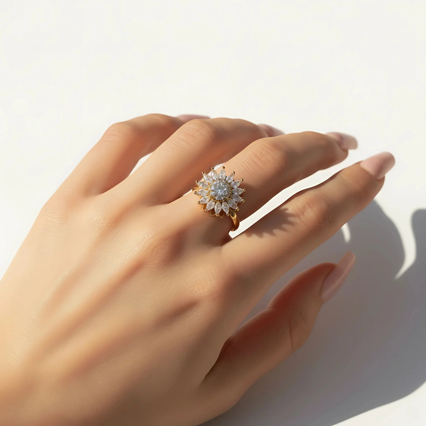 Sunflower Spinner Ring