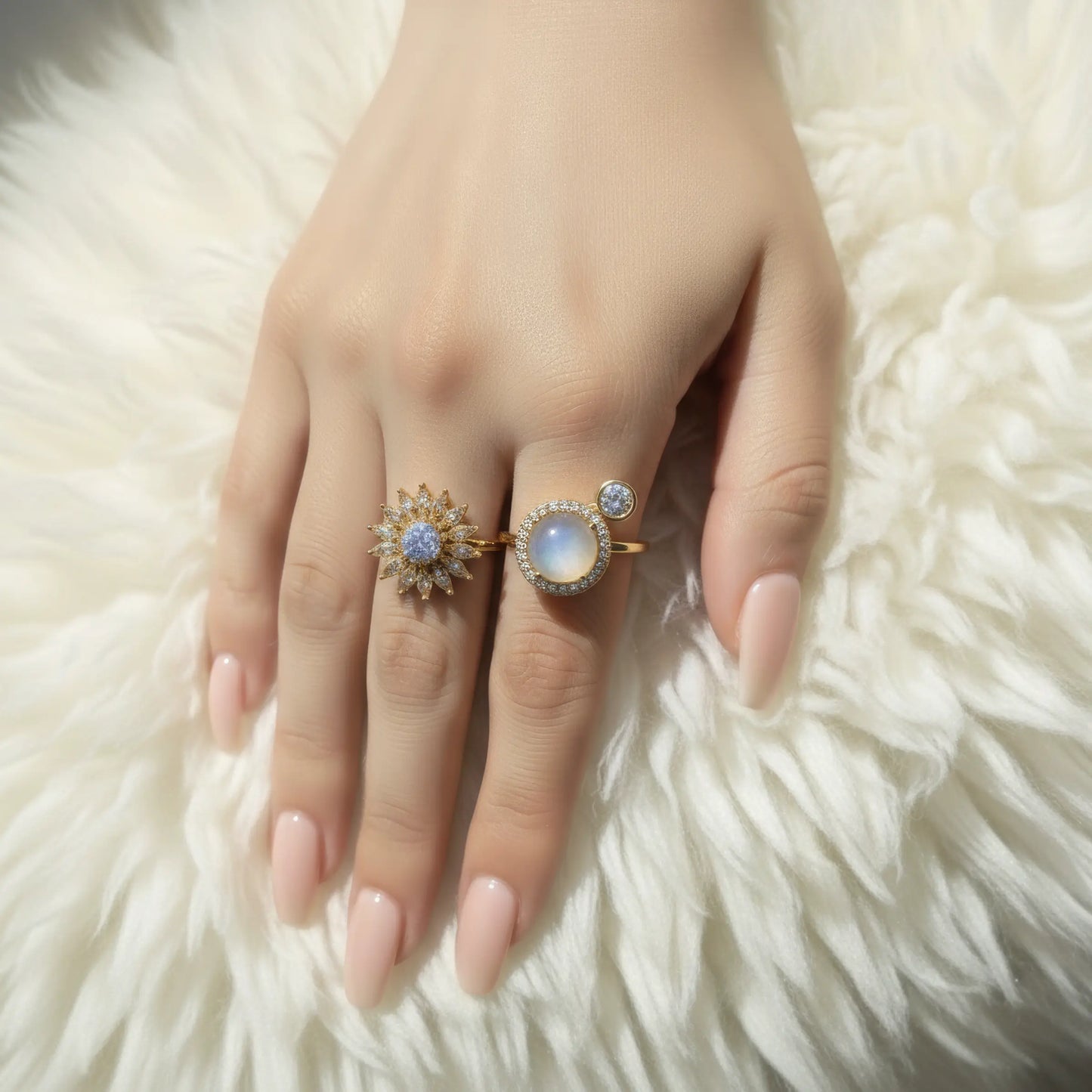 Sunflower Spinner Ring