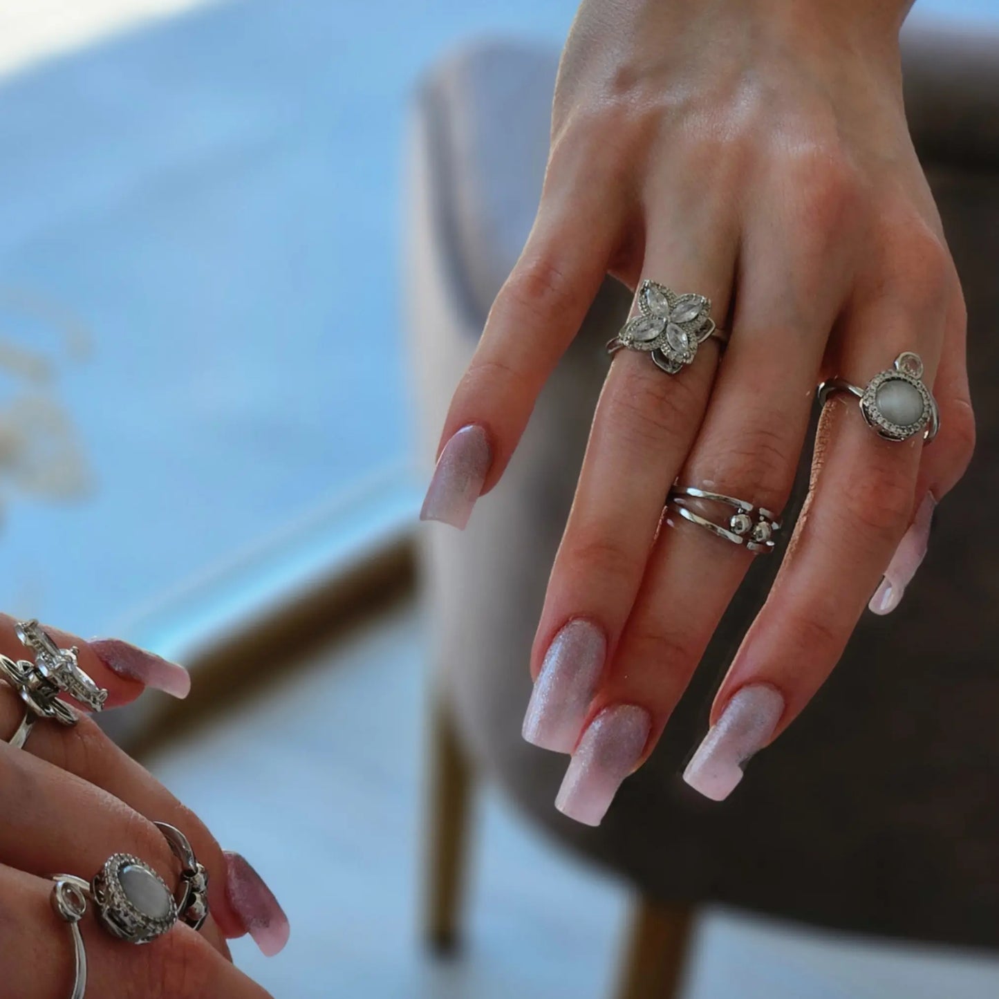 Moon Phase Spinner Ring