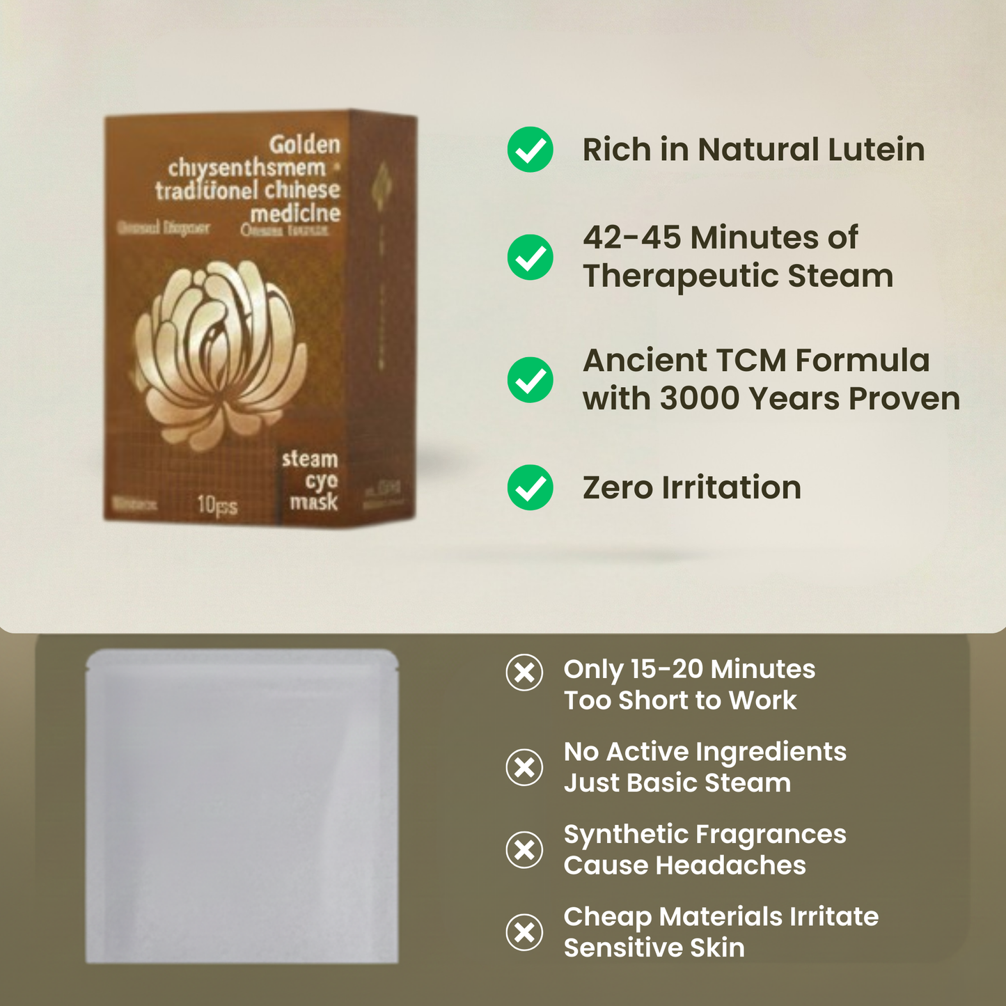 Golden Chrysanthemum Steam Eye Mask™